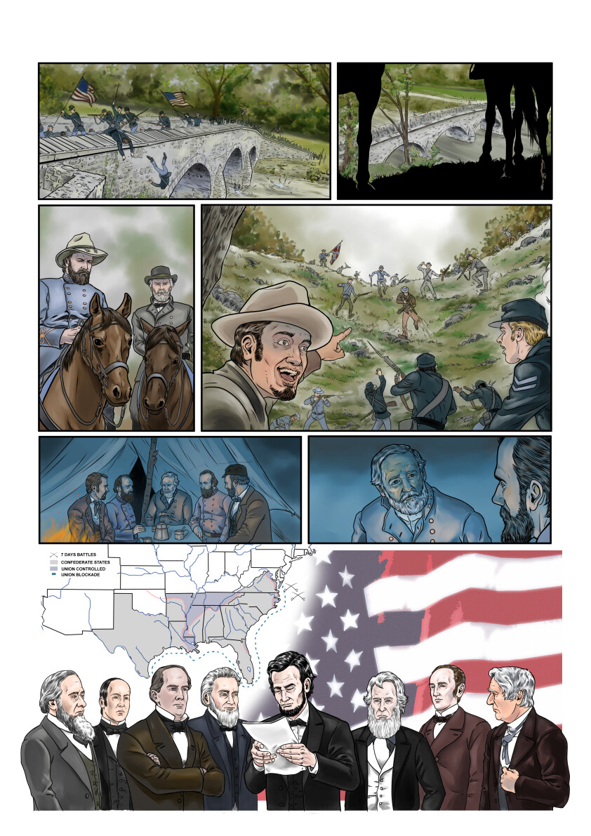 ArtStation American Civil War graphic novel