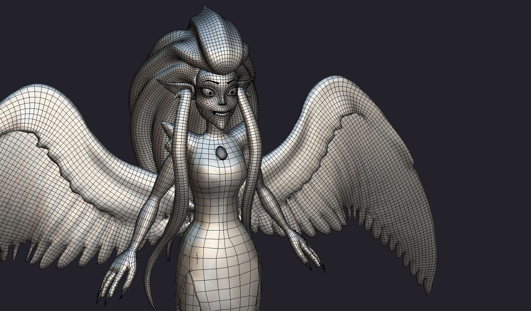 ArtStation - Textured 3D Model of Eda Clawthorne from The Owl House (WIP)