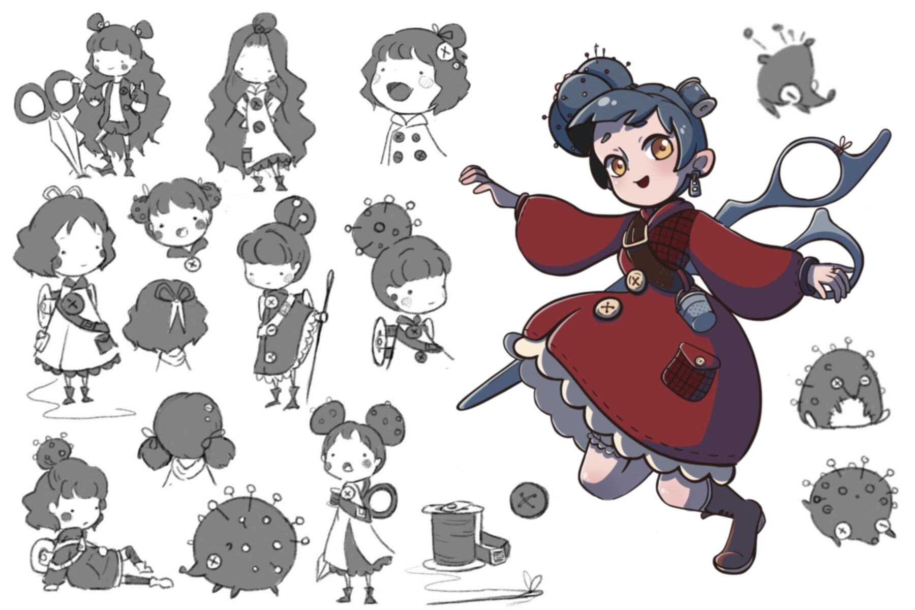 ArtStation Sew the seamstress