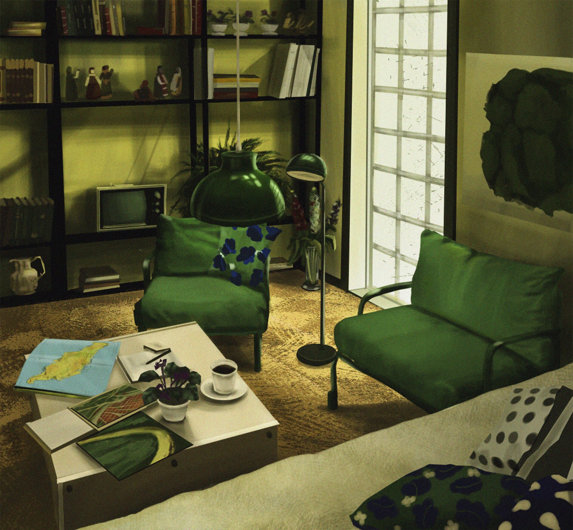 ArtStation - Vintage room study from IKEA vintage catalogue