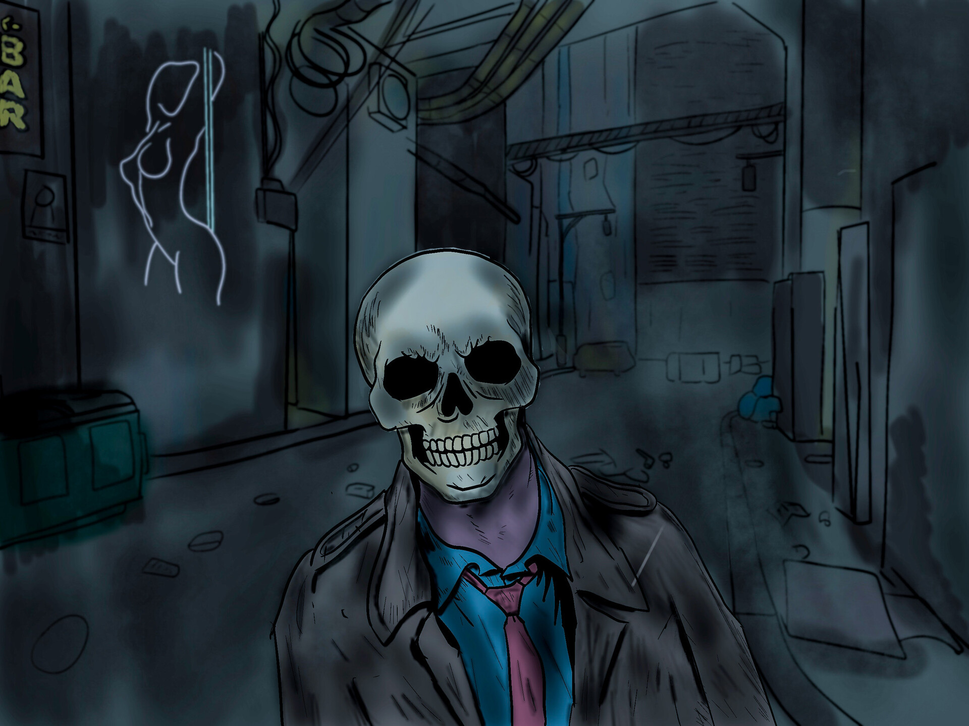 ArtStation Back Alley Horror