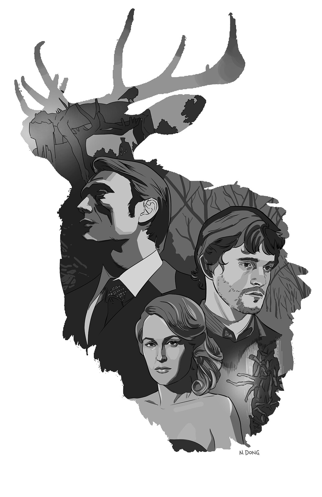 Hannibal TV Series poster rough concept