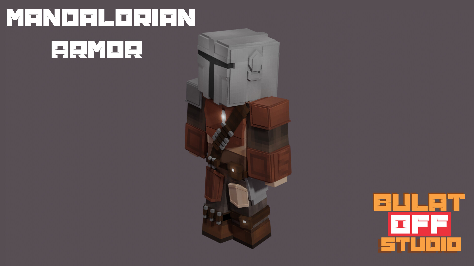 ArtStation Mandalorian armor Minecraft 3D Model