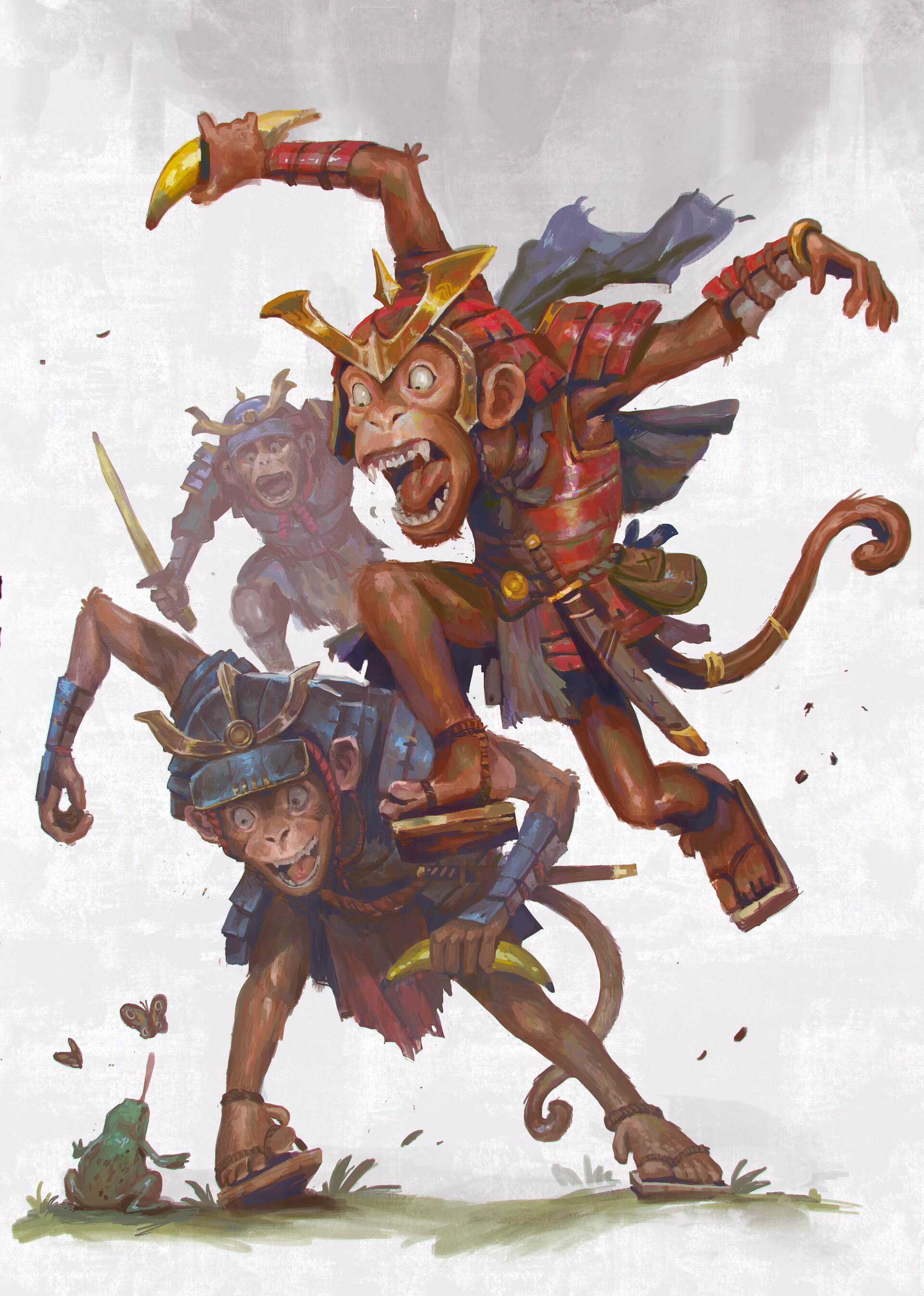 ArtStation - Monkey Samurai Sketch
