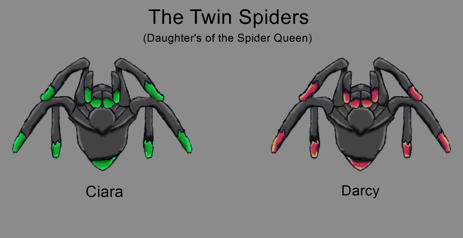 ArtStation The Twin Spiders (Daughters of the Spider Queen)