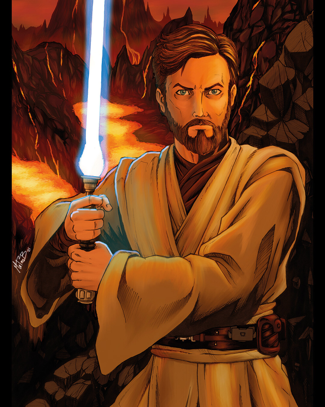 ArtStation Mustafar Obi-Wan