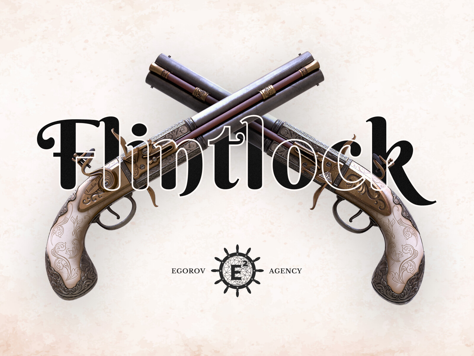 Flintlock pistols, one of the most commonly used firearms by the pirates in the eighteenth century, had a flint or flint stone, which when it was triggered by the hammer produced the spark that ignited the gunpowder. 