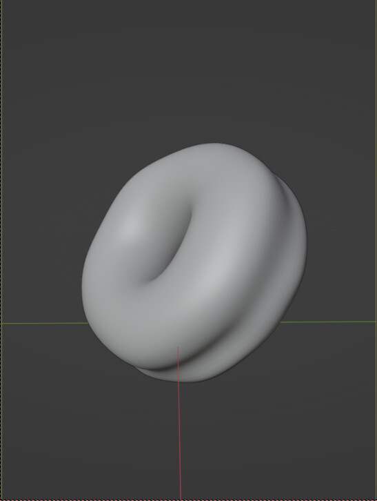 Doughnut Base - using a torus, edit mode, and the sculpting tool.