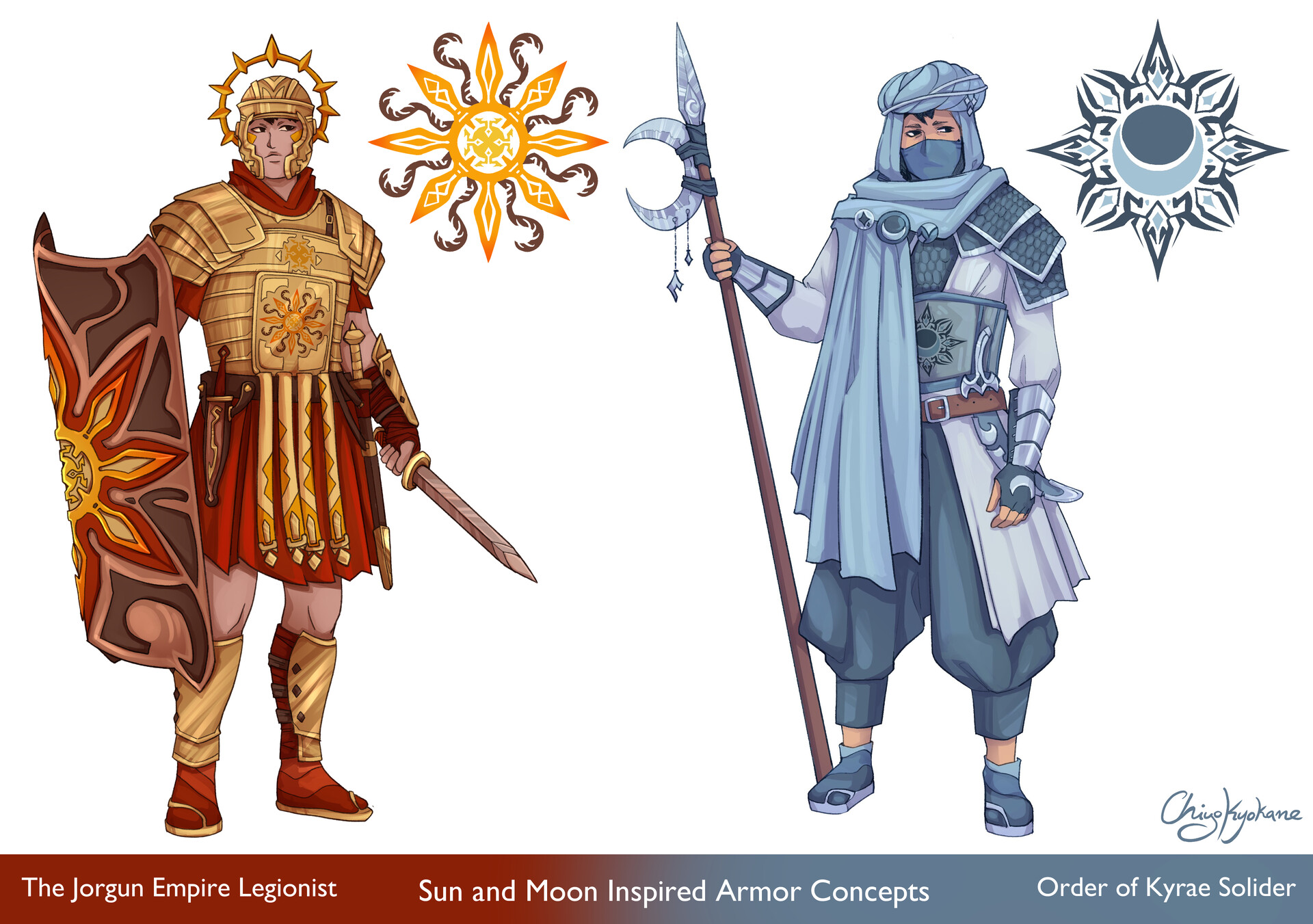 ArtStation Sun and Moon Armors