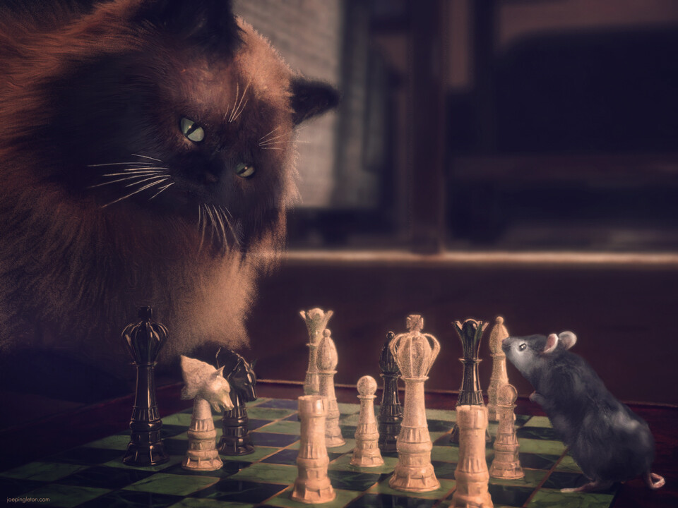 ArtStation A Game of Cat and Mouse