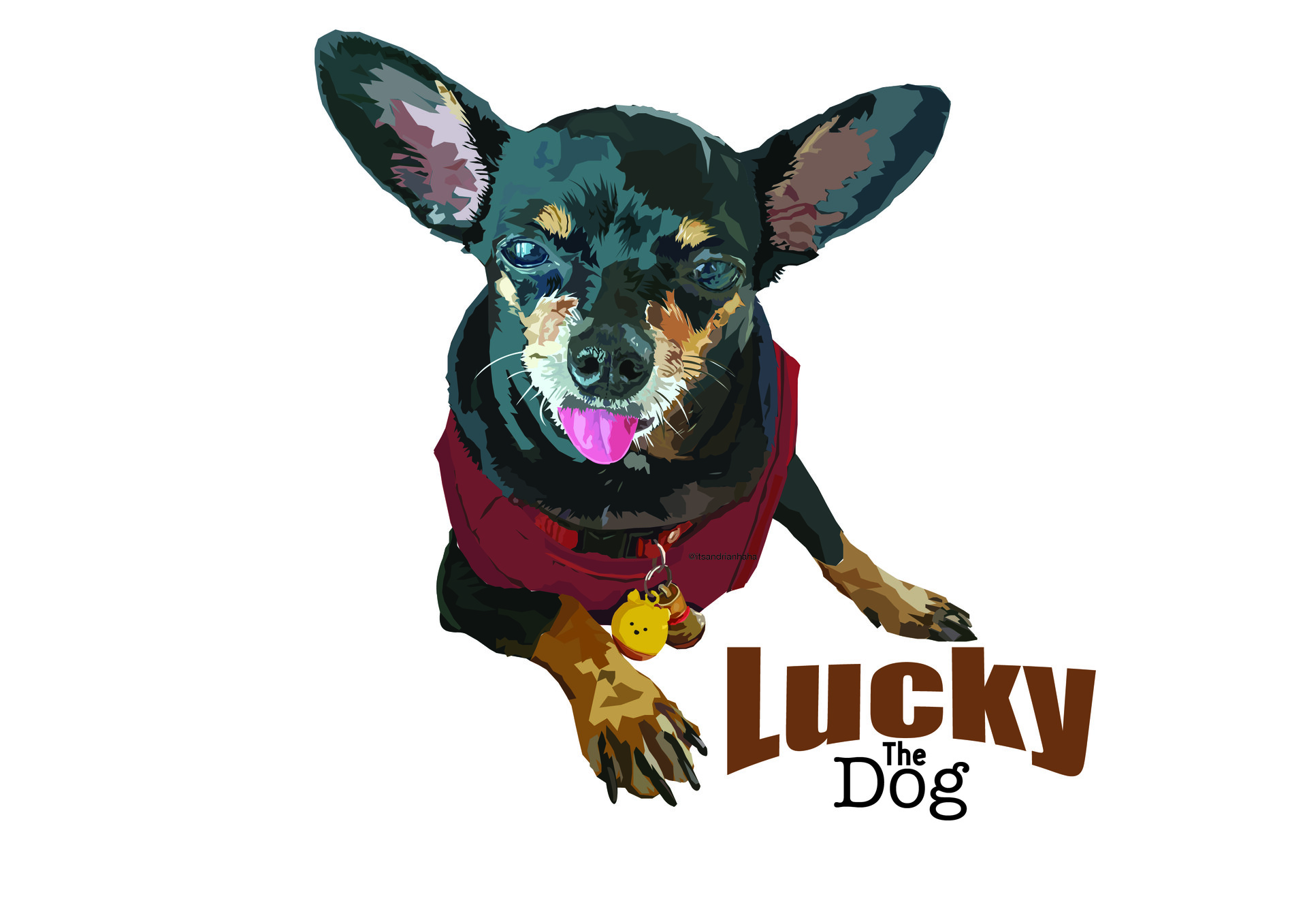 ArtStation - Lucky the dog - Cihuahua