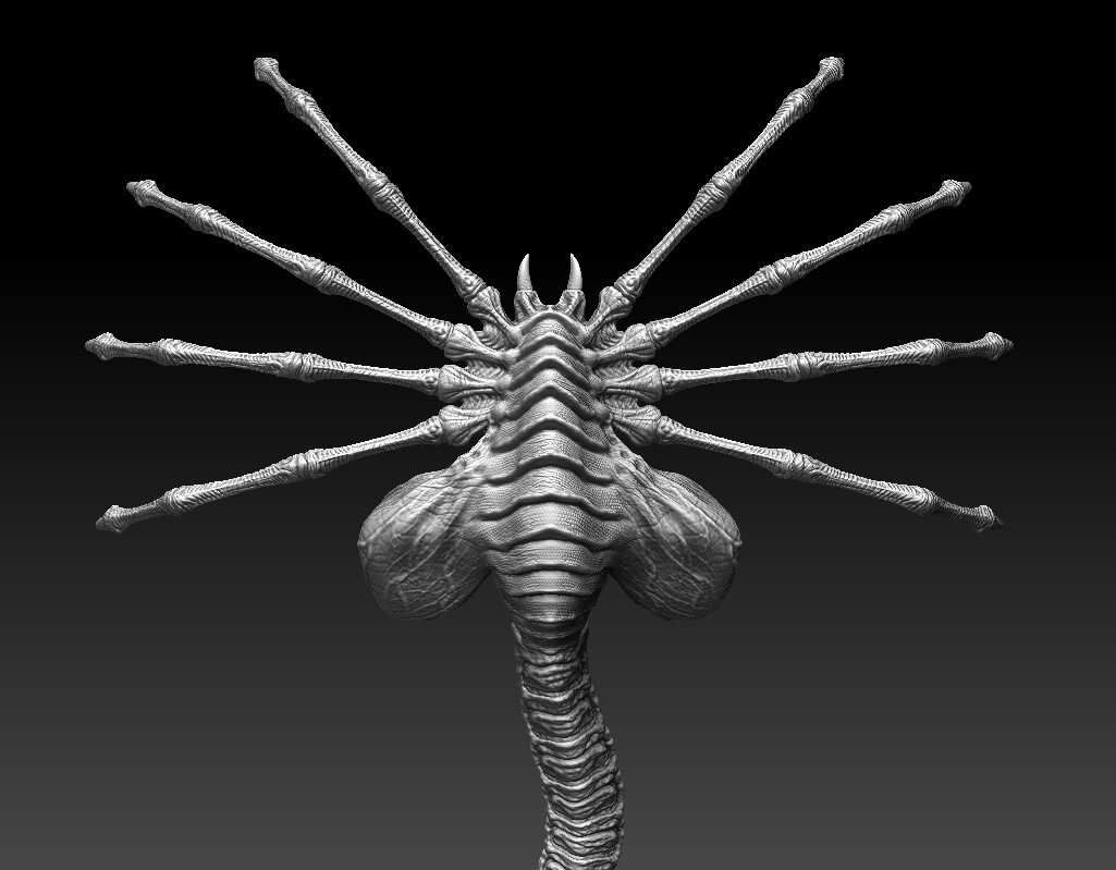 ArtStation - Facehugger - Creature In Alien Franchise Fan Art