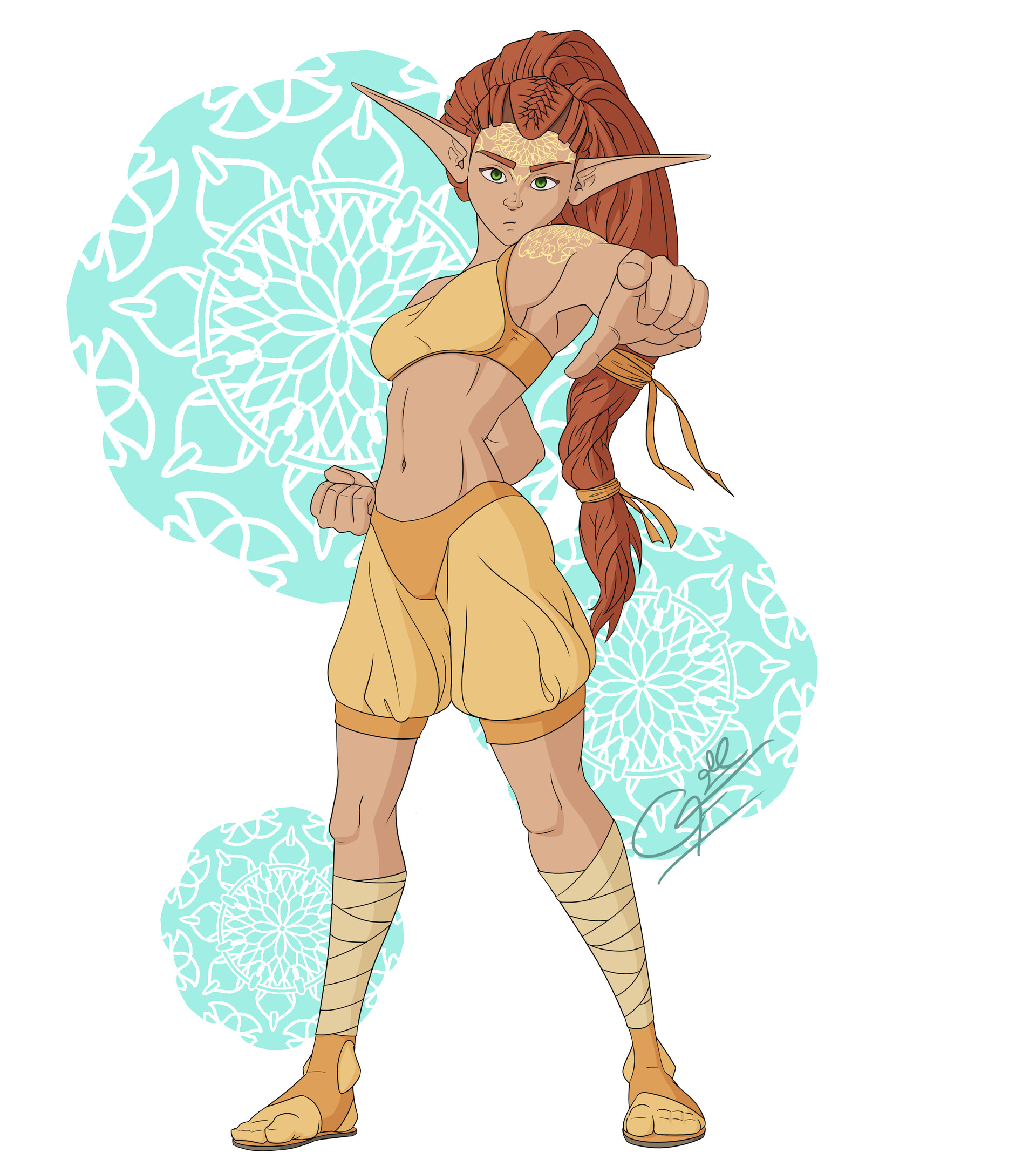 ArtStation Wood Elf Monk