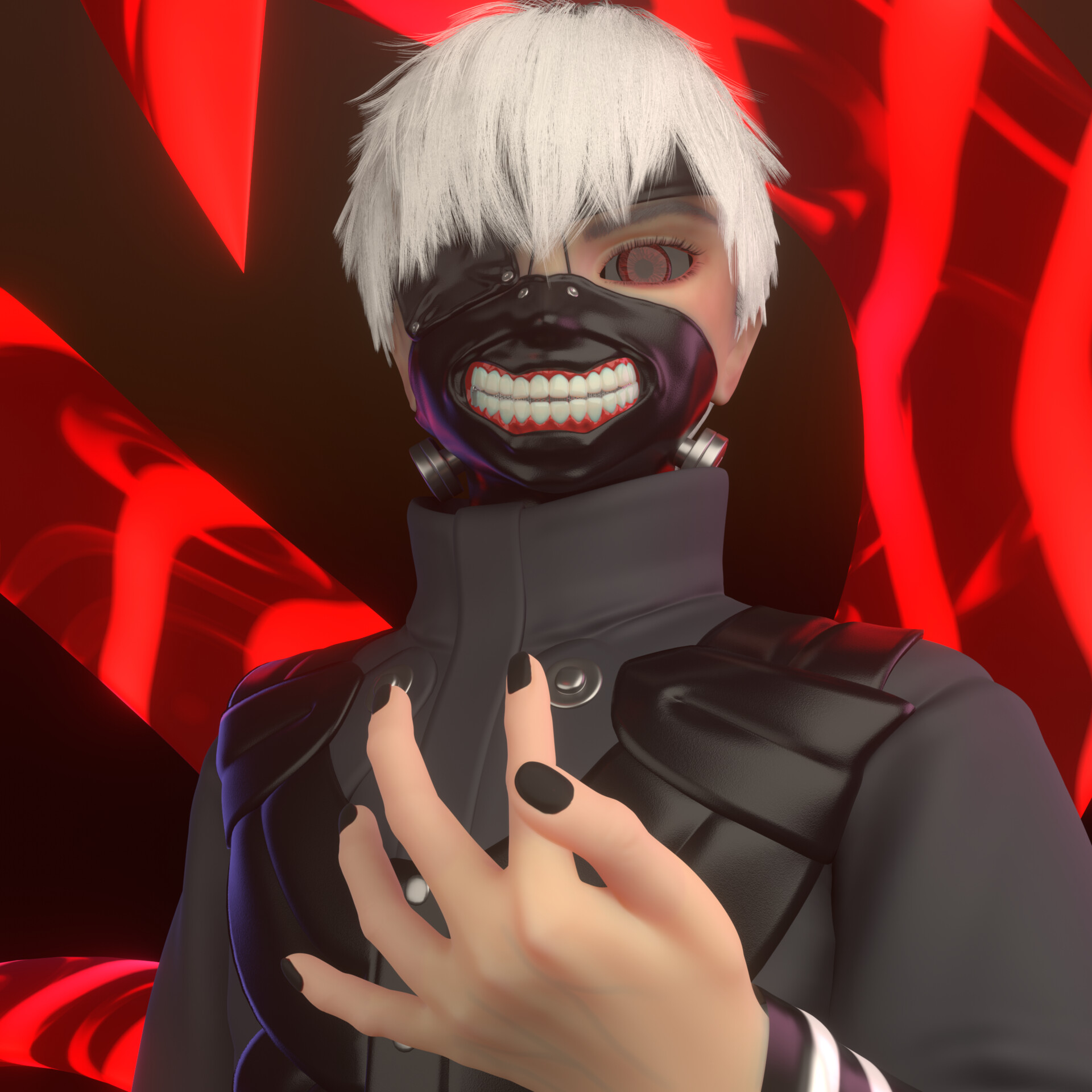 ArtStation - 3D fan art of Kaneki Ken