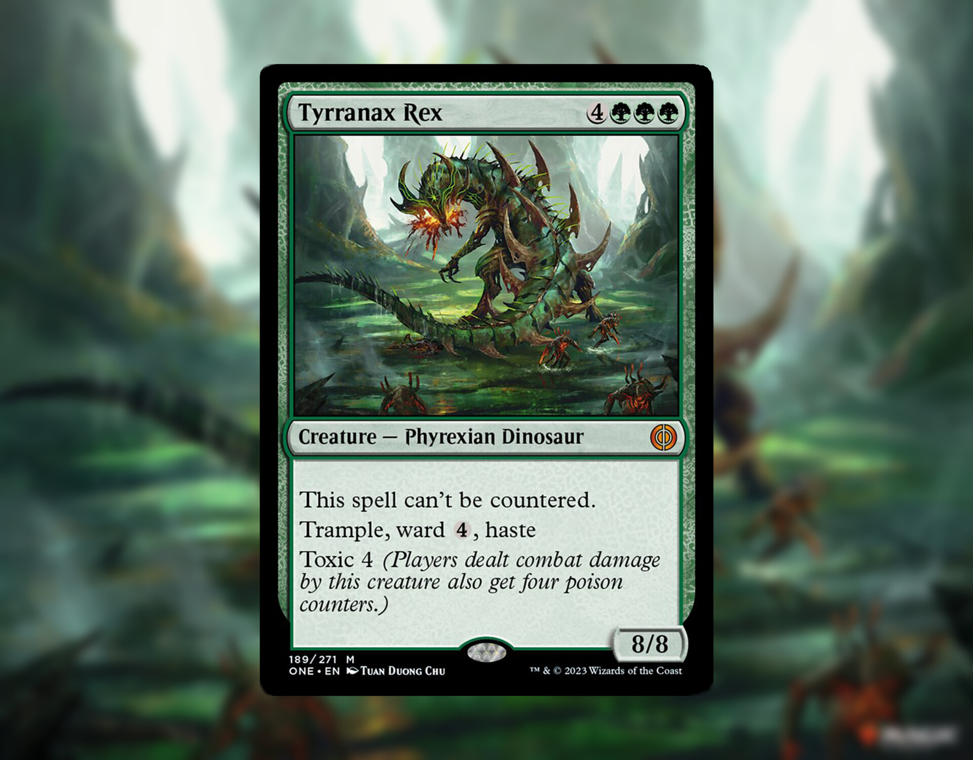 t rex mtg card REX: Indoraptor, the Perfect Hybrid (Borderless) main image 1