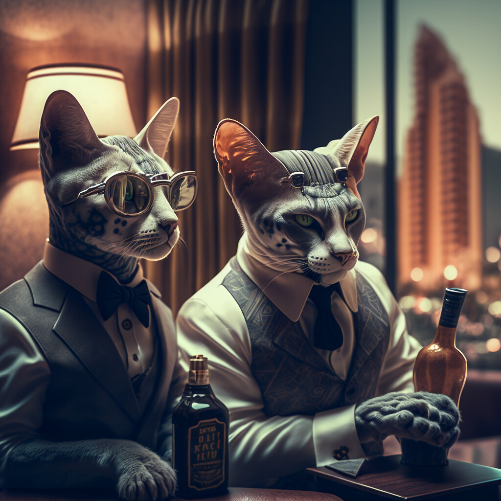 ArtStation Vegas cats go wild