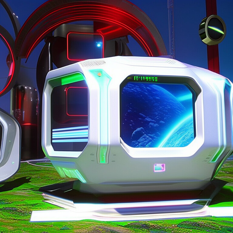 Futuristic TV (style of future, style of futurism) by AIstation