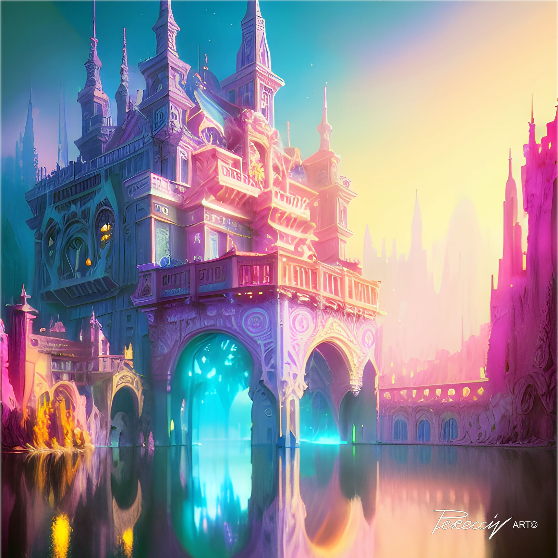 ArtStation - Magic Journeys: Magic palace of the great queen.