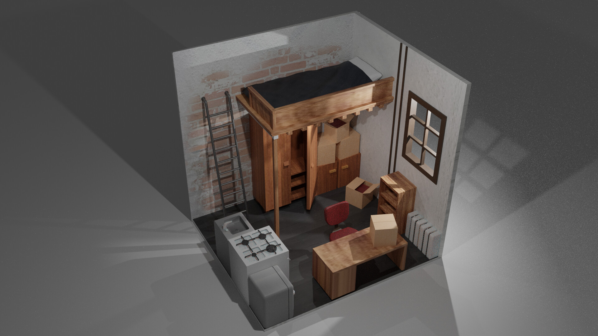 ArtStation - 3D small room