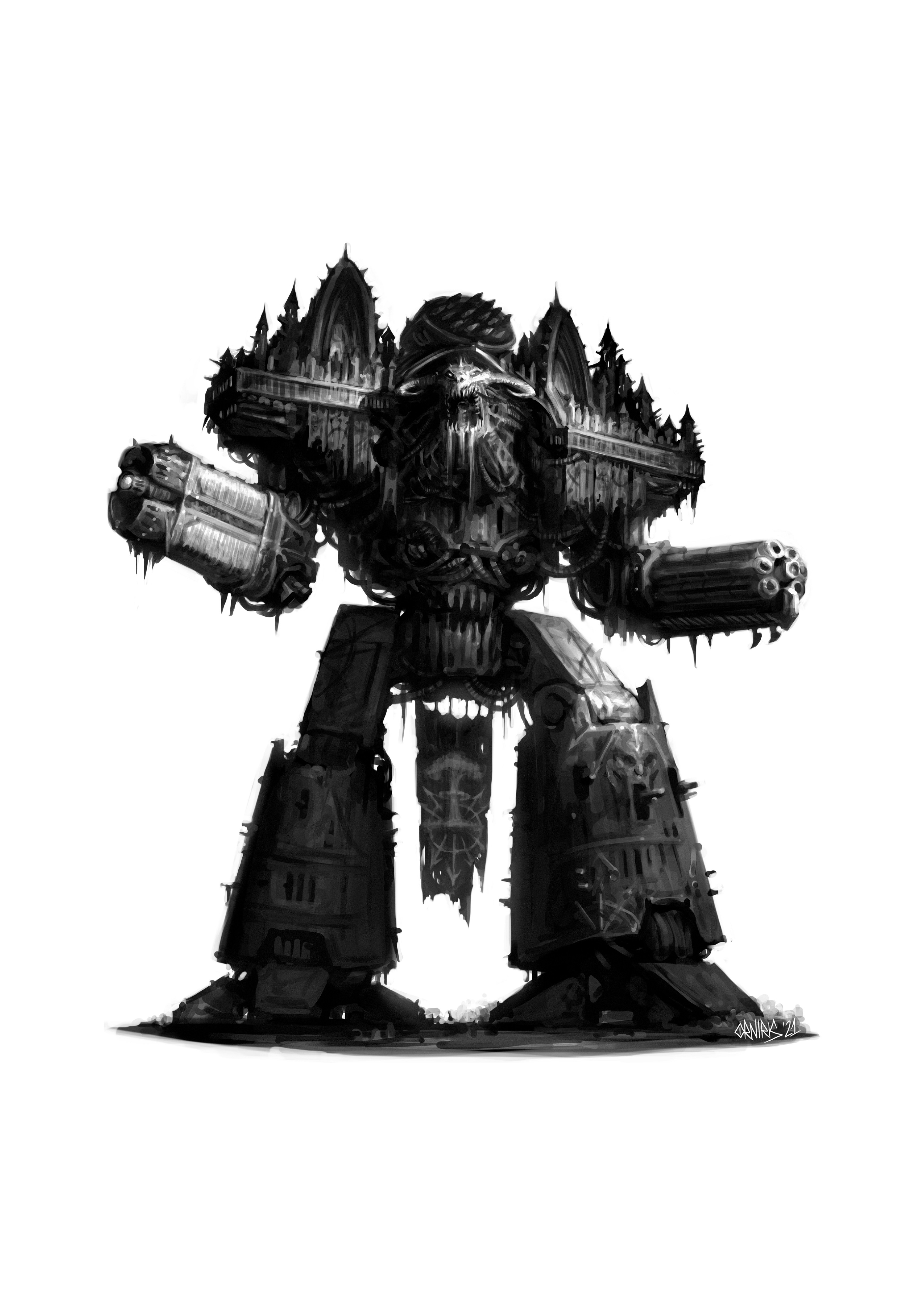 Warlord Class Titan - Art by Unknown Artists - 40K Gallery
