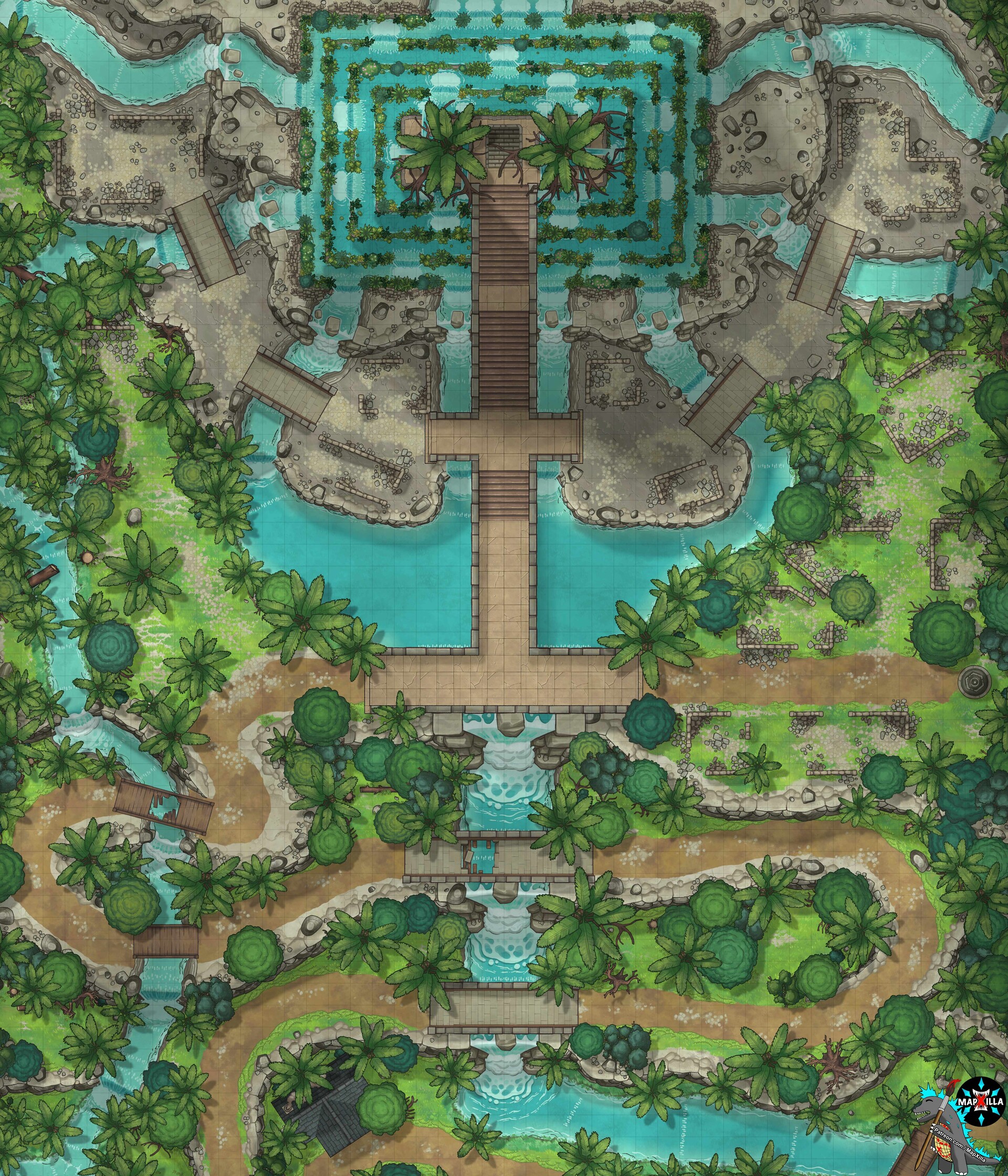 ArtStation Jungle Temple [60 x 70]
