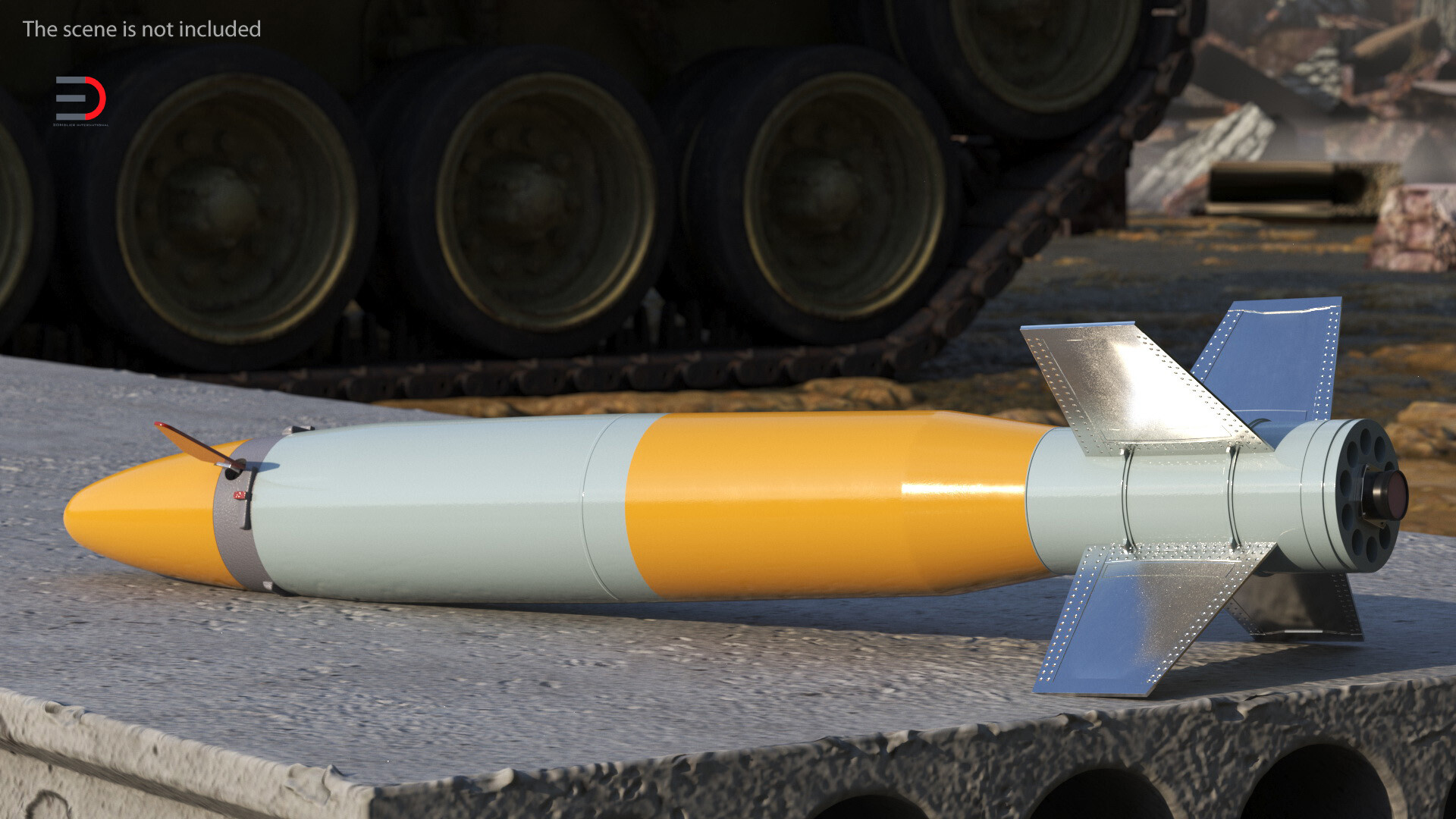 ArtStation 3D Anti Tank Guided Missile 9M133 model