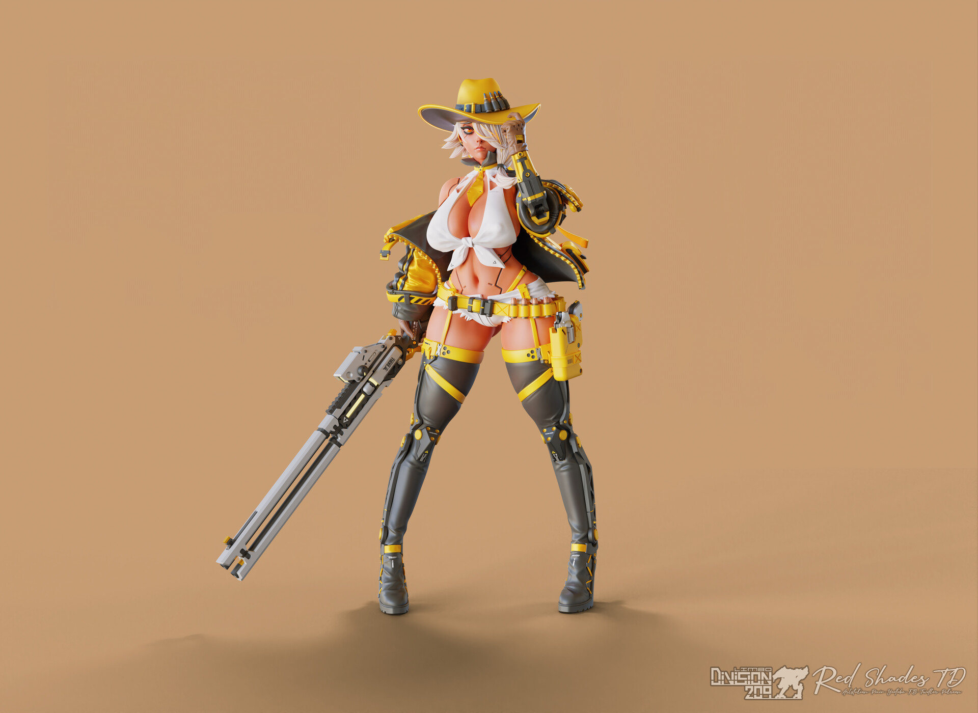 ArtStation - Ellen Mcknight Cowboygirl - Limbo Division 209