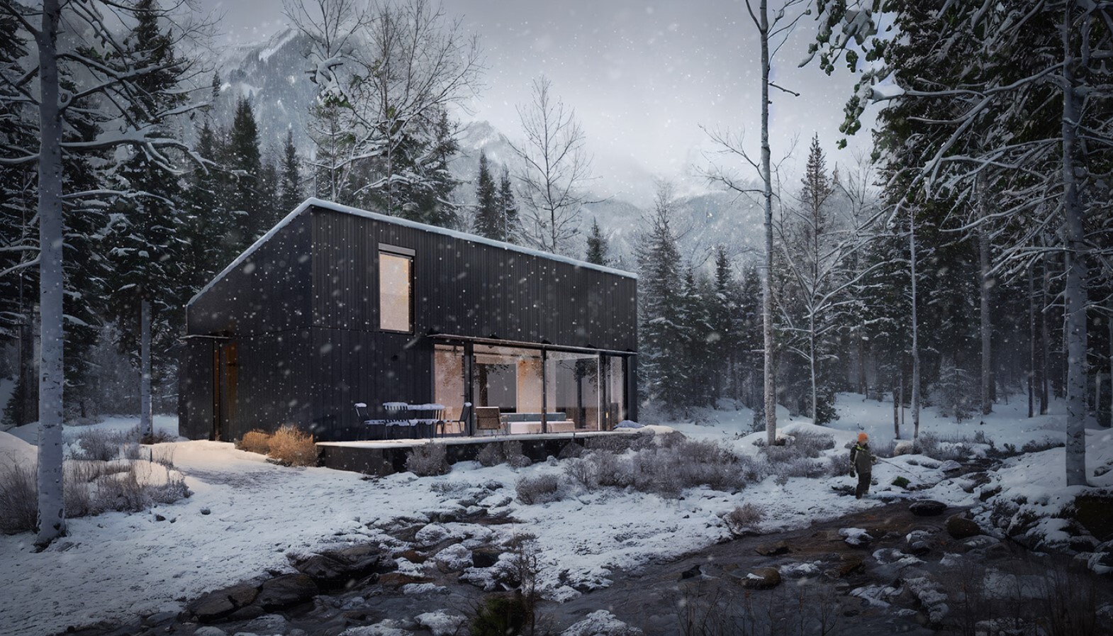 ArtStation - Snow Cabin