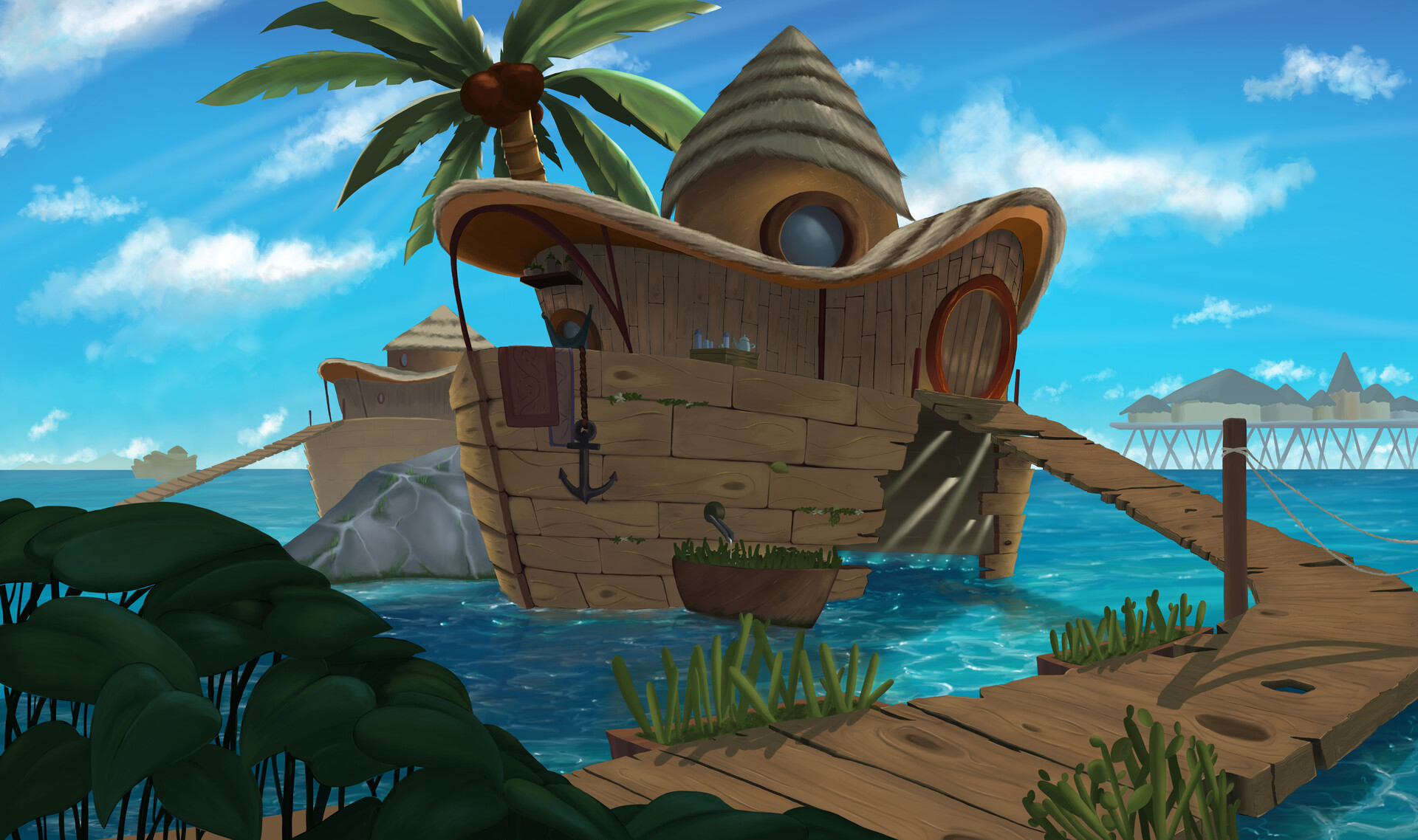 ArtStation Pangea village