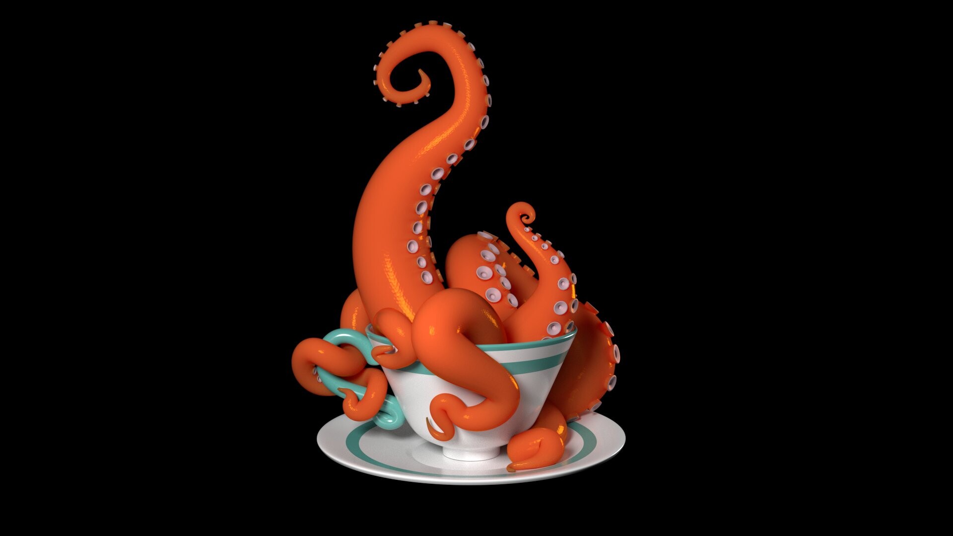 ArtStation Teacup Tentacle (Think Tank)