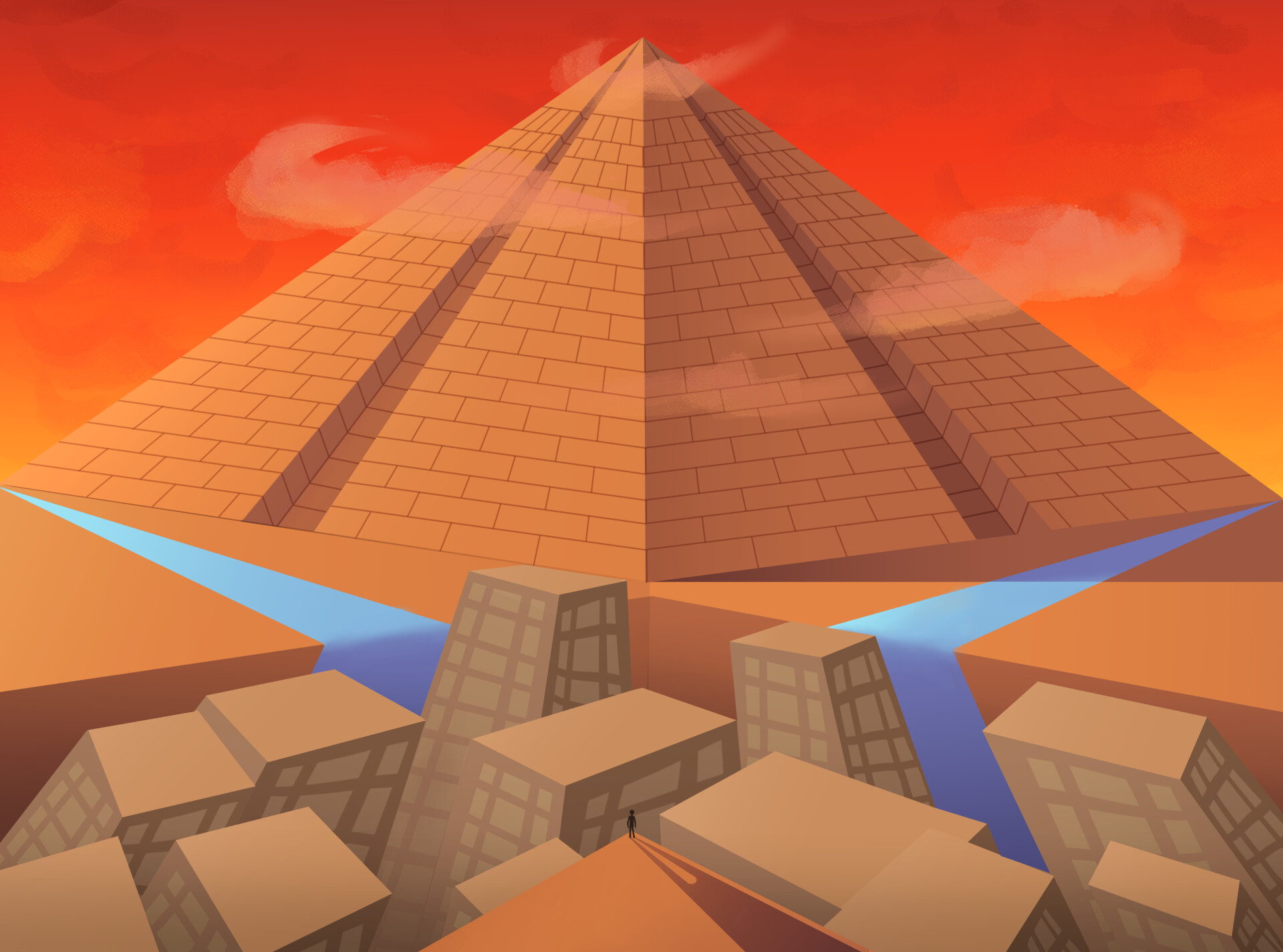 ArtStation 3 Point Perspective Landscape Art