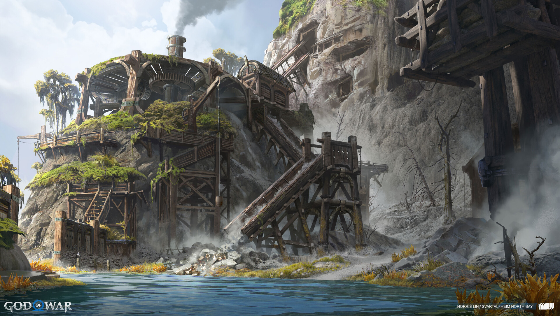 Norris Lin God of War Ragnarok Svartalfheim Nidavellir Port & North Bay