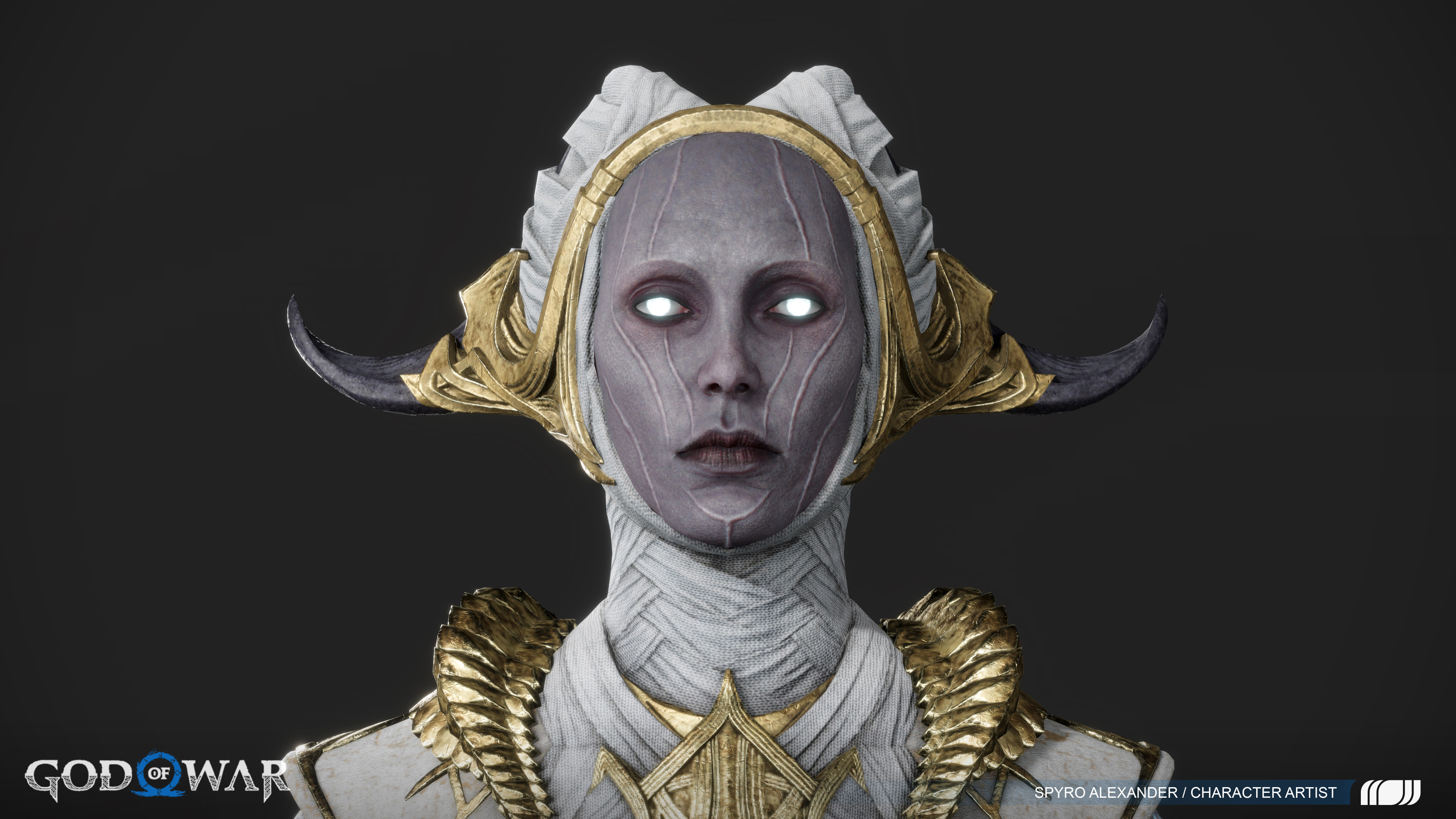 ArtStation - God of War Ragnarök - Light Elf Warrior Female variants.