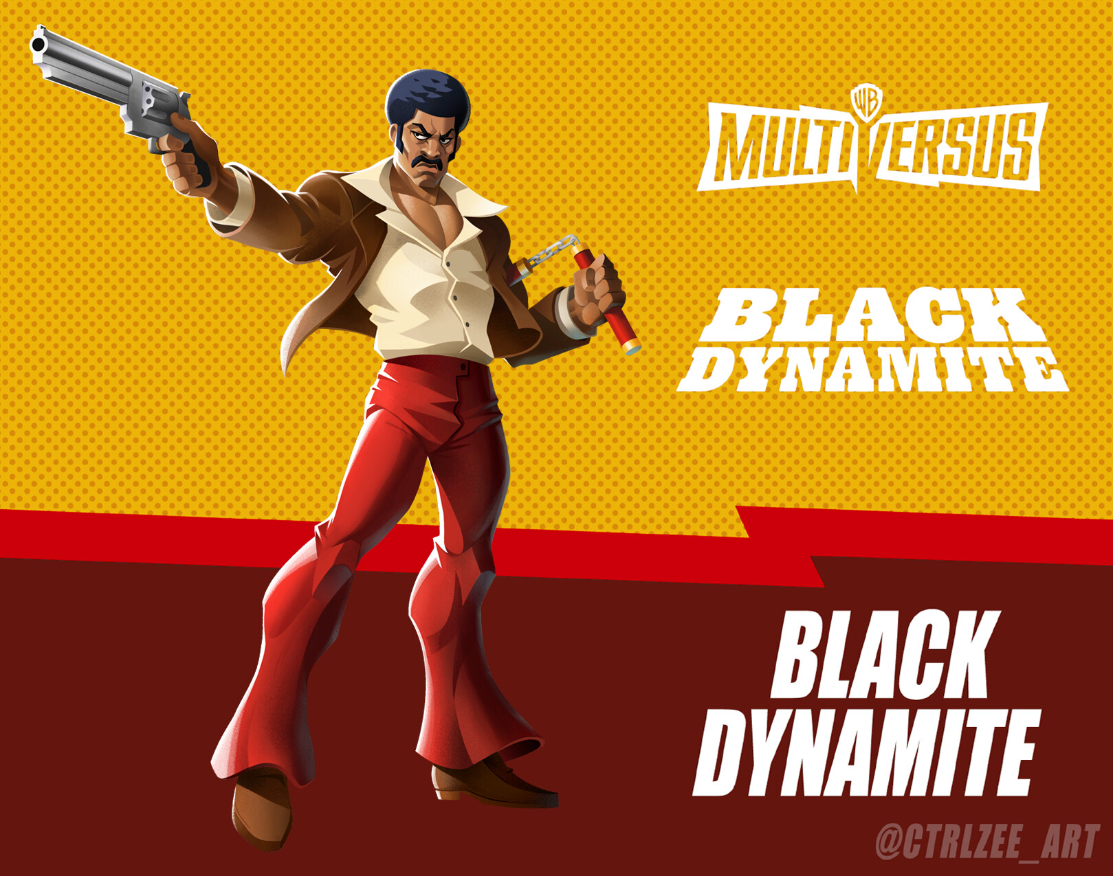 ArtStation - Black Dynamite Multiversus Concept