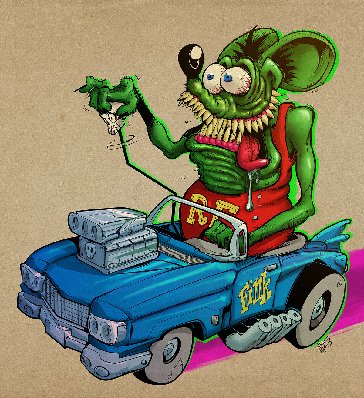 ArtStation 310123 Rat Fink