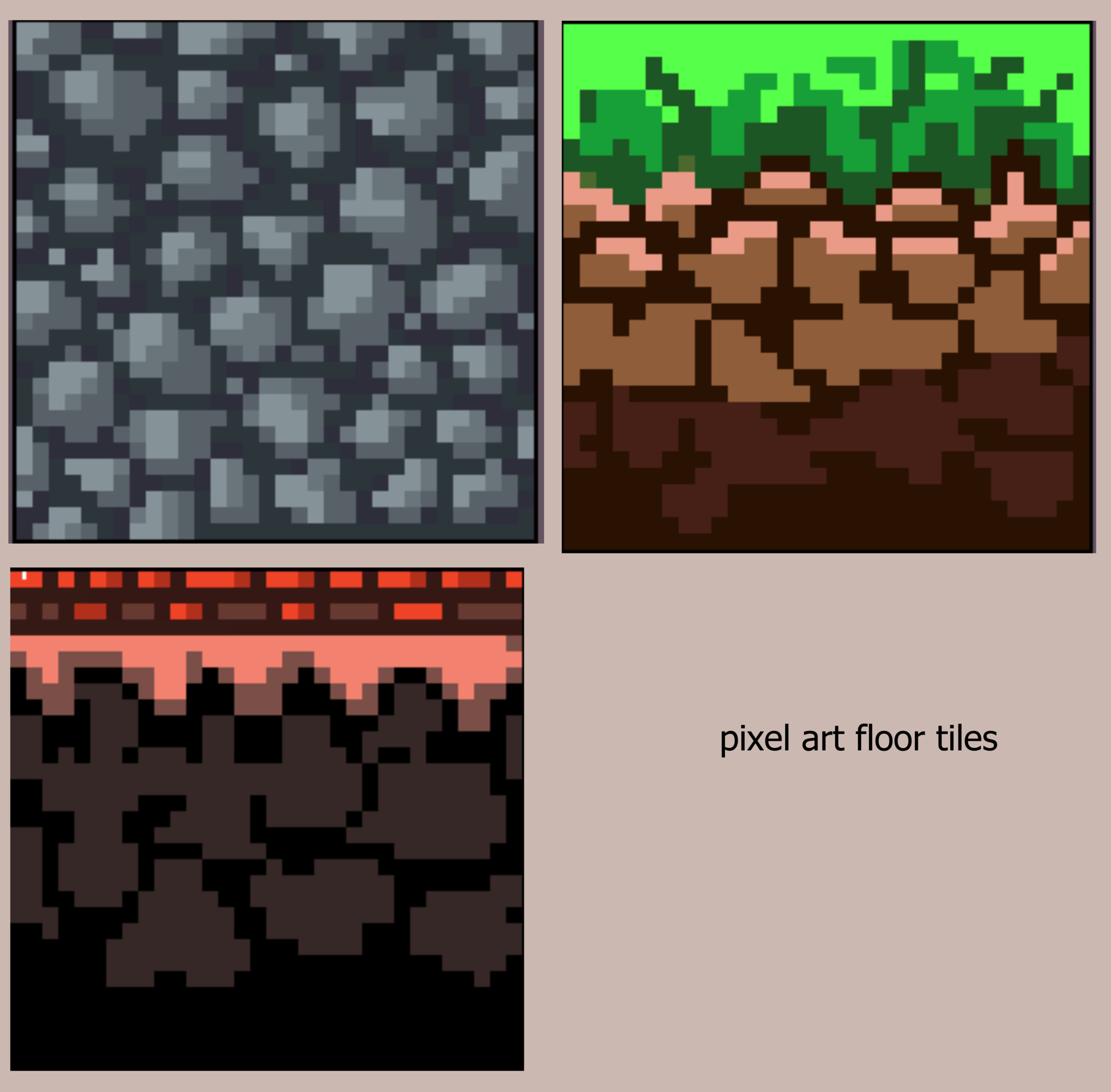 ArtStation pixel art floor tiles