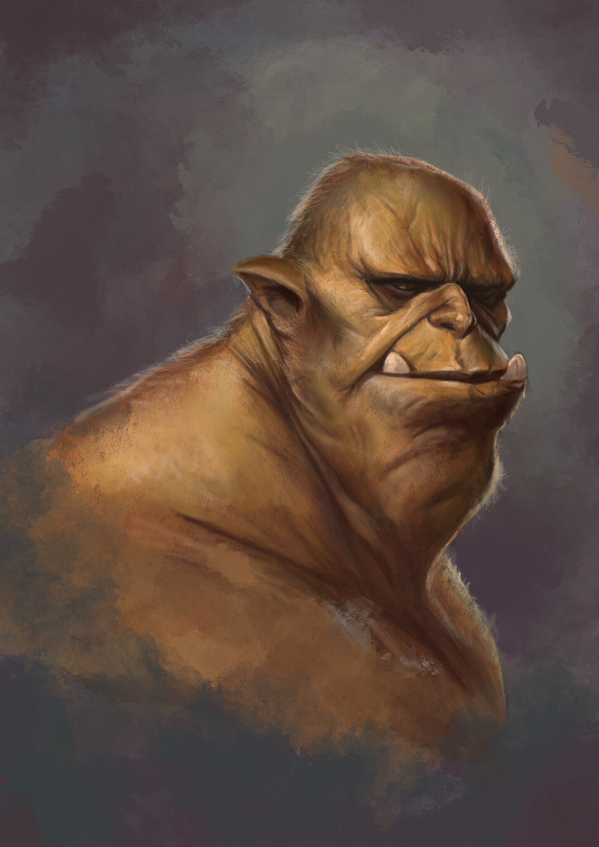 ArtStation - Orc, study based in reference by Dave Rapoza