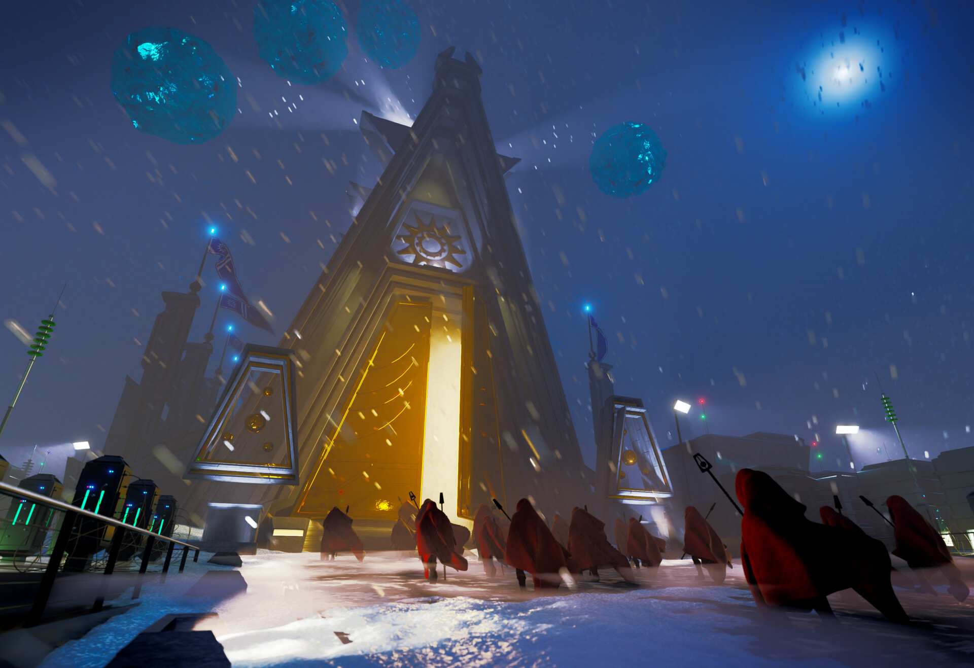 ArtStation - A render of ice and snow - CGCookie challenge