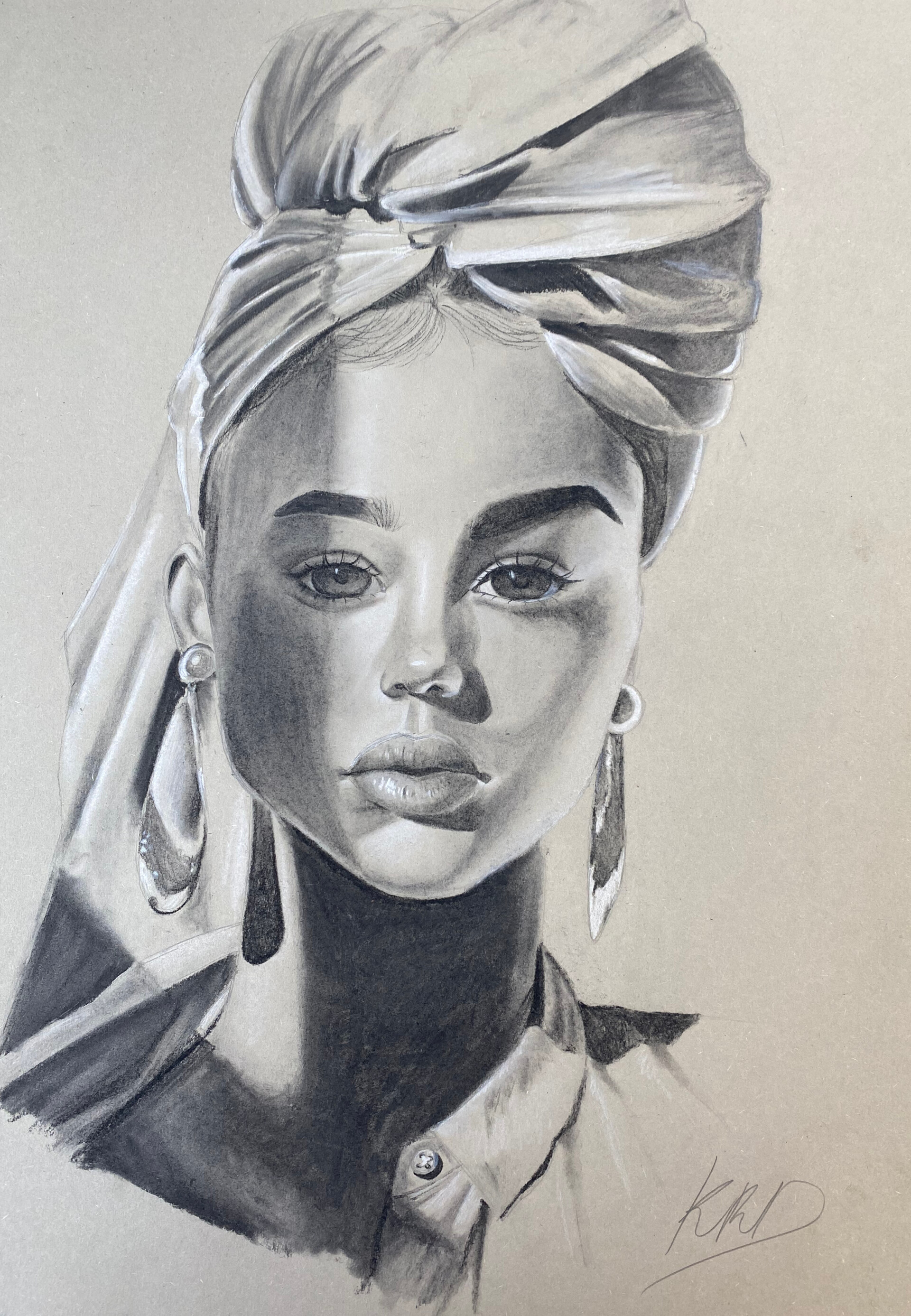 ArtStation Charcoal portrait