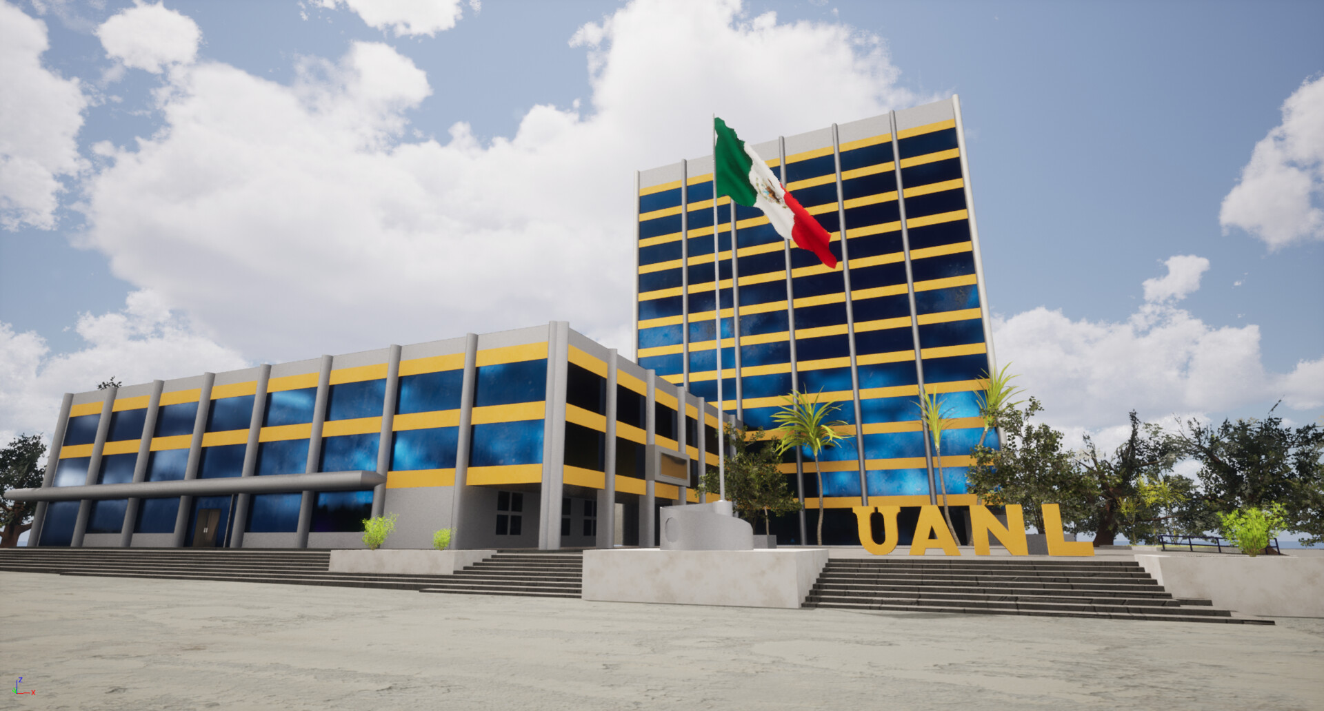 ArtStation - Rectoría UANL 3D Model
