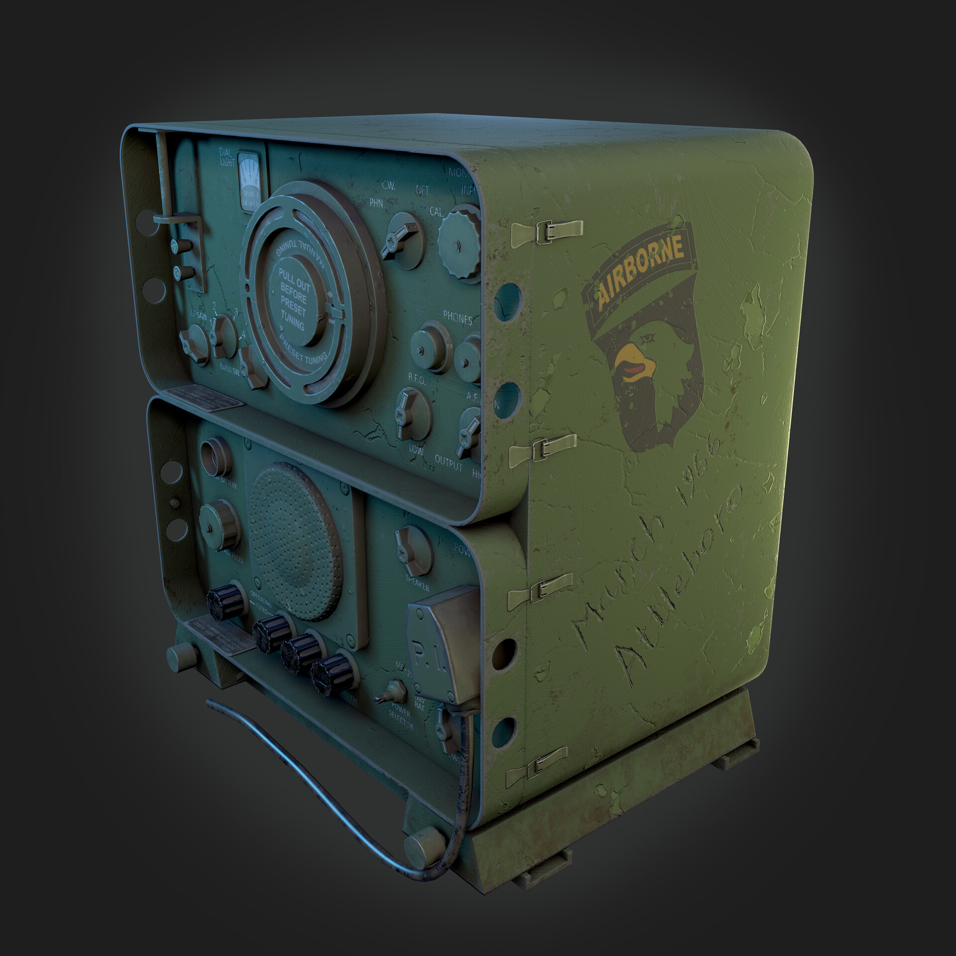 ArtStation - Radio receiver AN/GRR-5