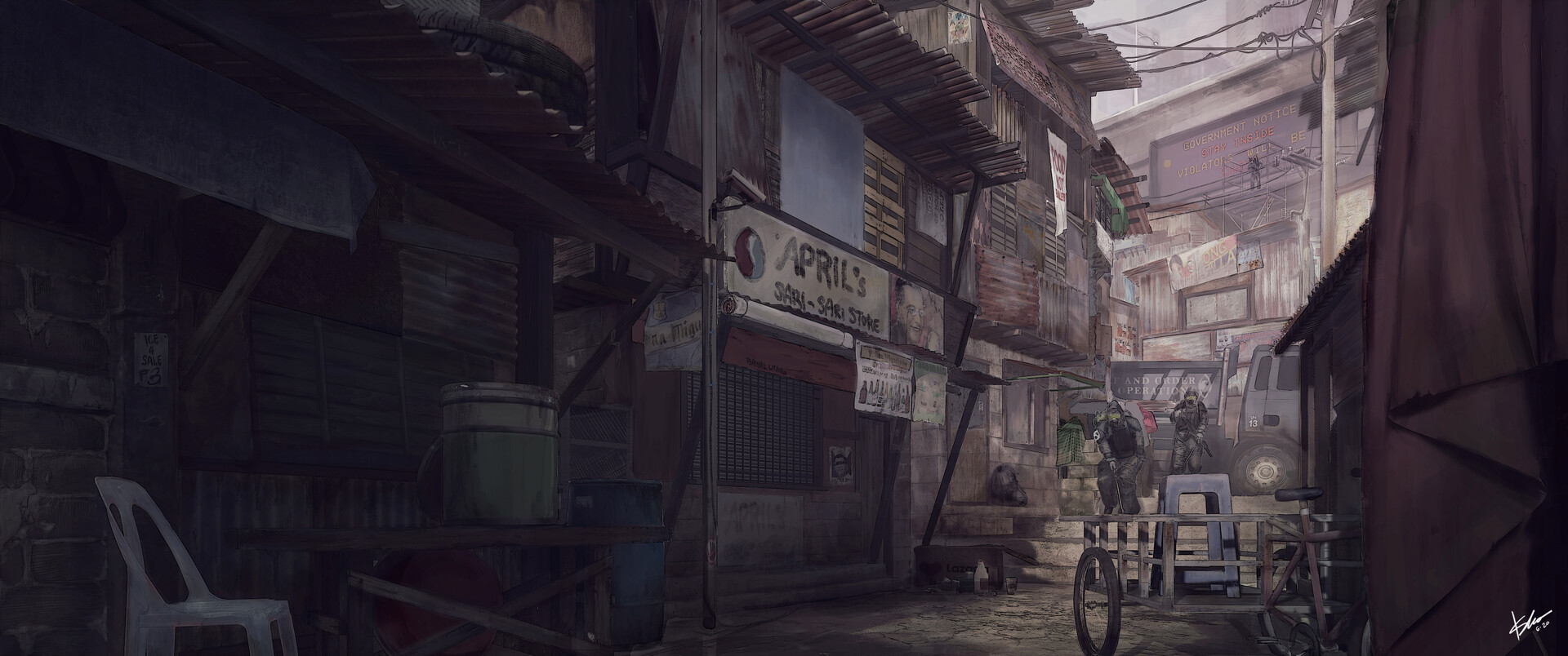 Pixel Art Gallery — futuretage: Trouble brewing in the slums, it's a...