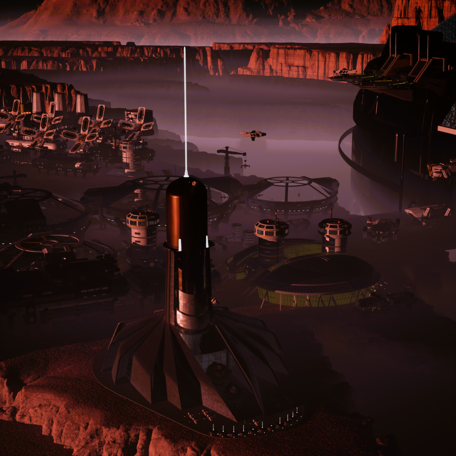Interstellar Research &amp; Outpost Supply Vessel:  Drone Command Center 01