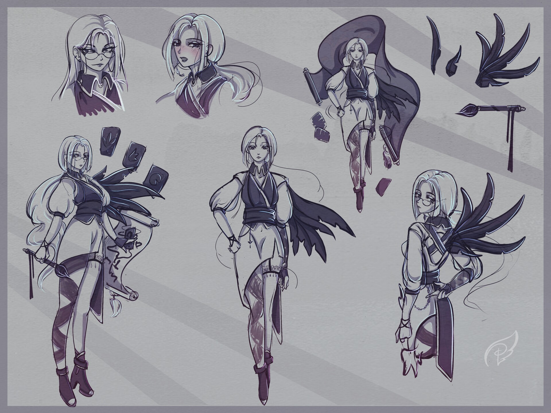Sketch of an Anime Character Concept by AiArtQueen on DeviantArt