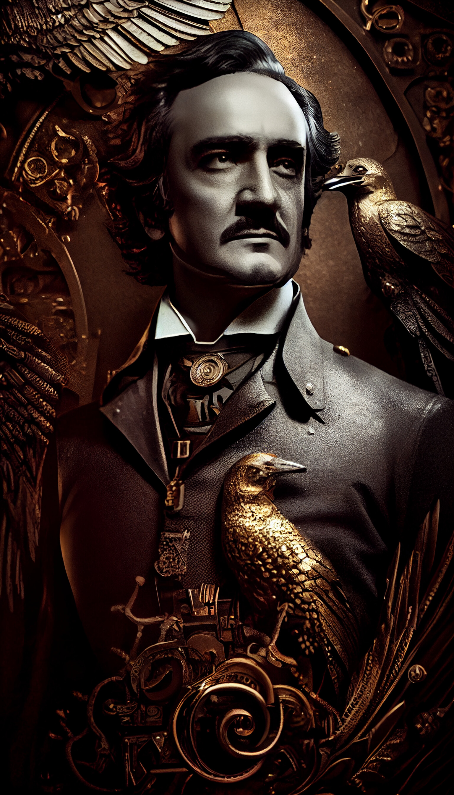 ArtStation Edgar Allan Poe AIgenerated art