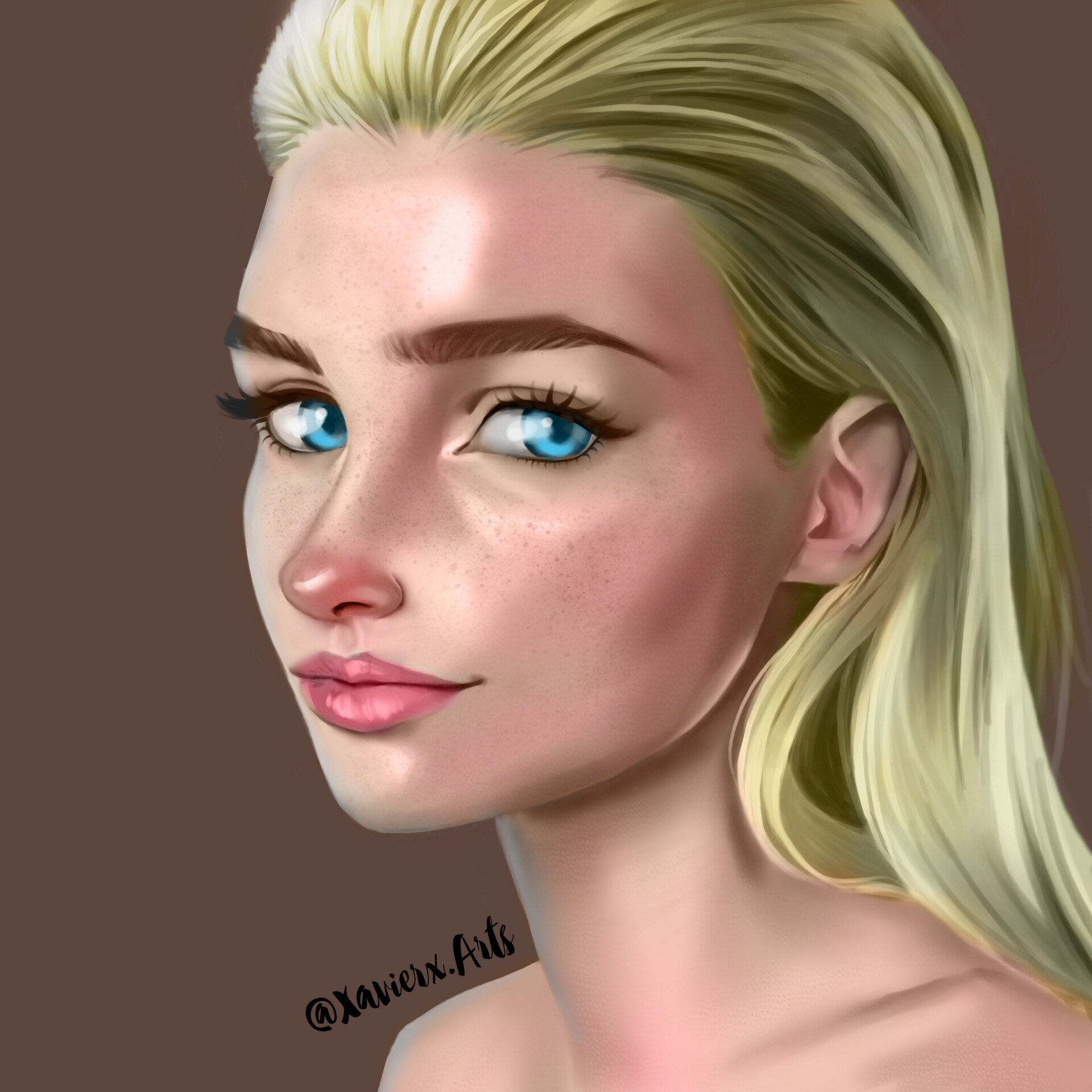 ArtStation - Eve Helling digital portrait