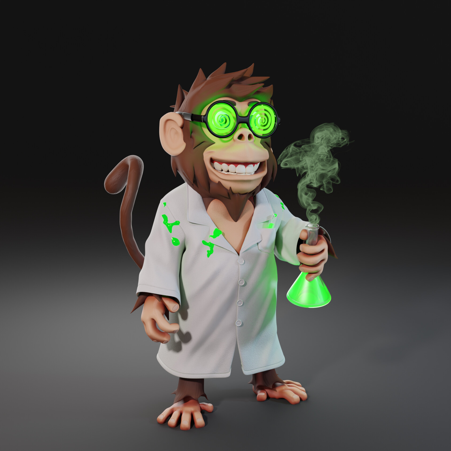 ArtStation - 3d character crazy monkey