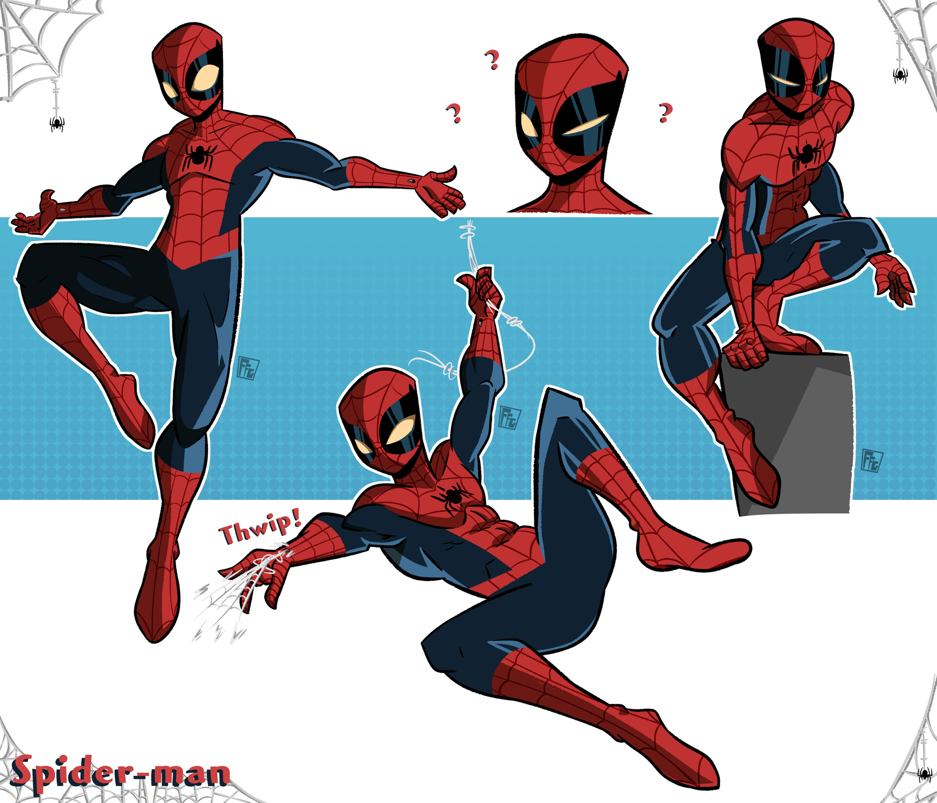 ArtStation The Friendly Neighborhood Spiderman