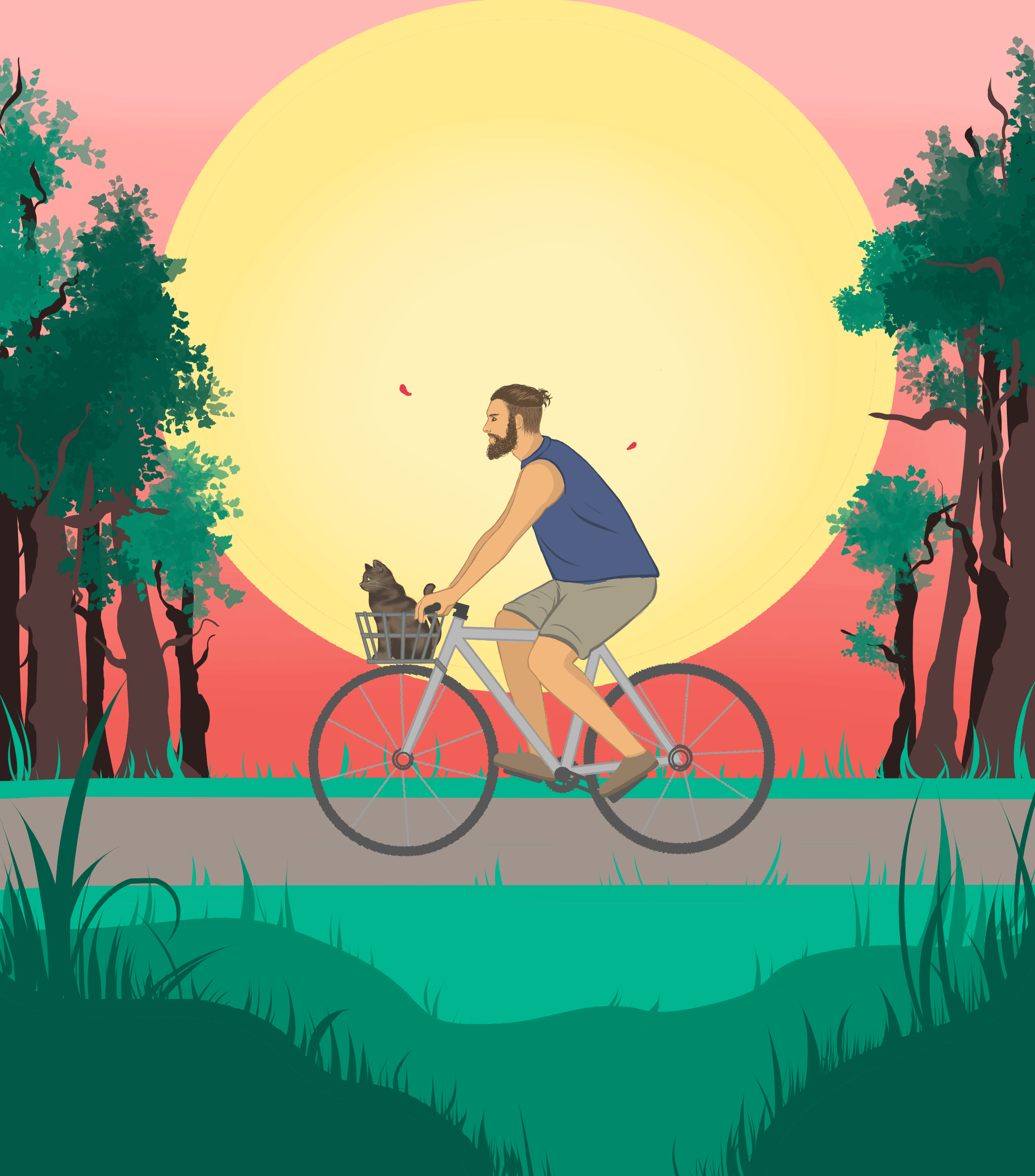 A university editorial assignment brief centred around Dean Nicholson and his cat, Nala.