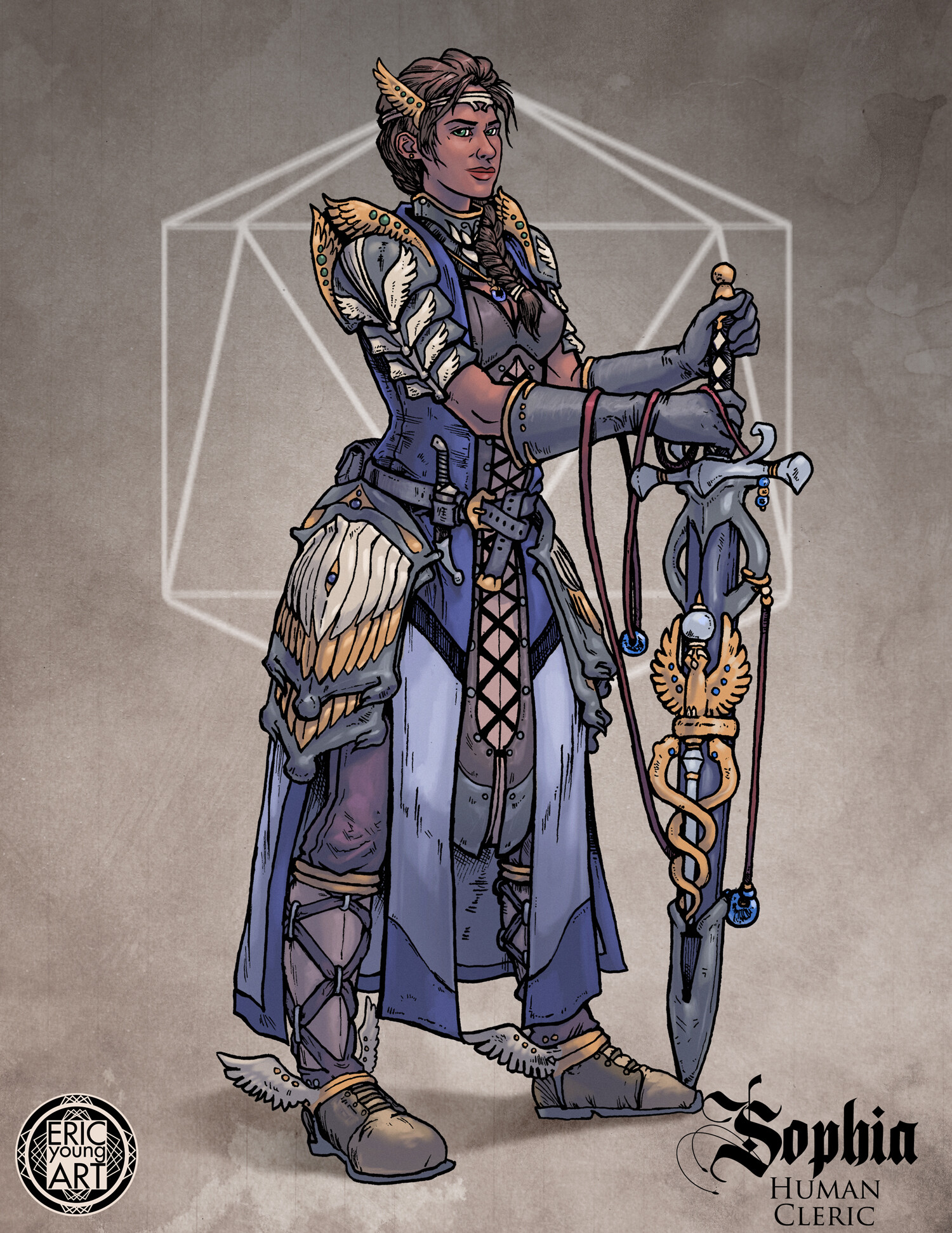 ArtStation Sophia Human Cleric for D&D